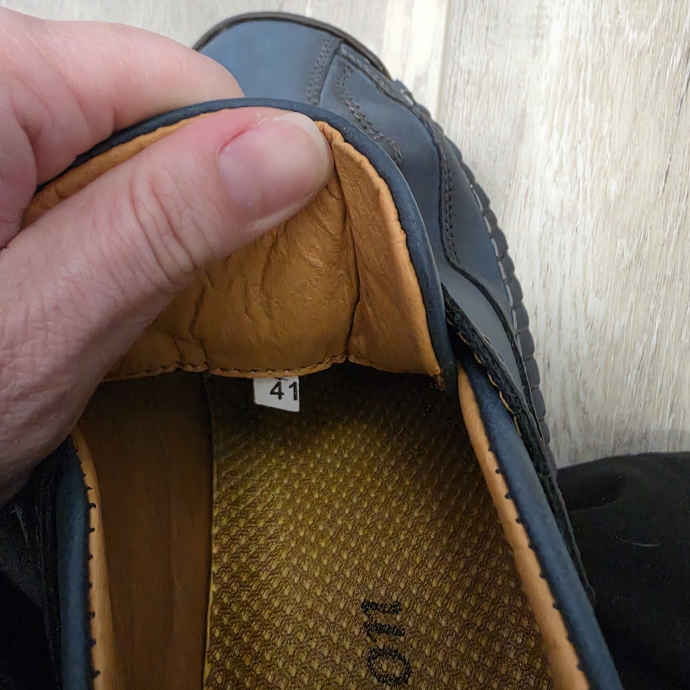 Navy Casual Lace-Up Sneakers - Picture 8 of 8